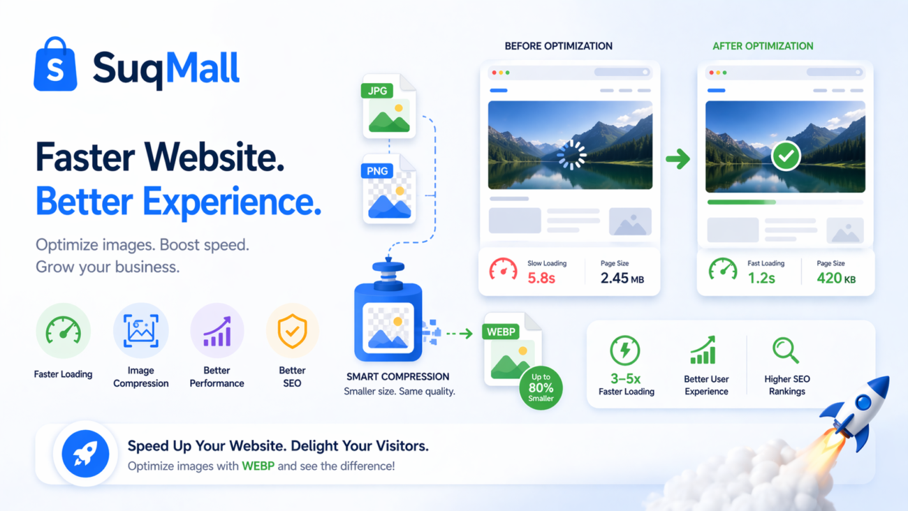 Free Online WEBP Converter Web Tool Guide: Optimize Your Images with SuqMall's Online Tool 3 Free Online WEBP Converter Web Tool Guide