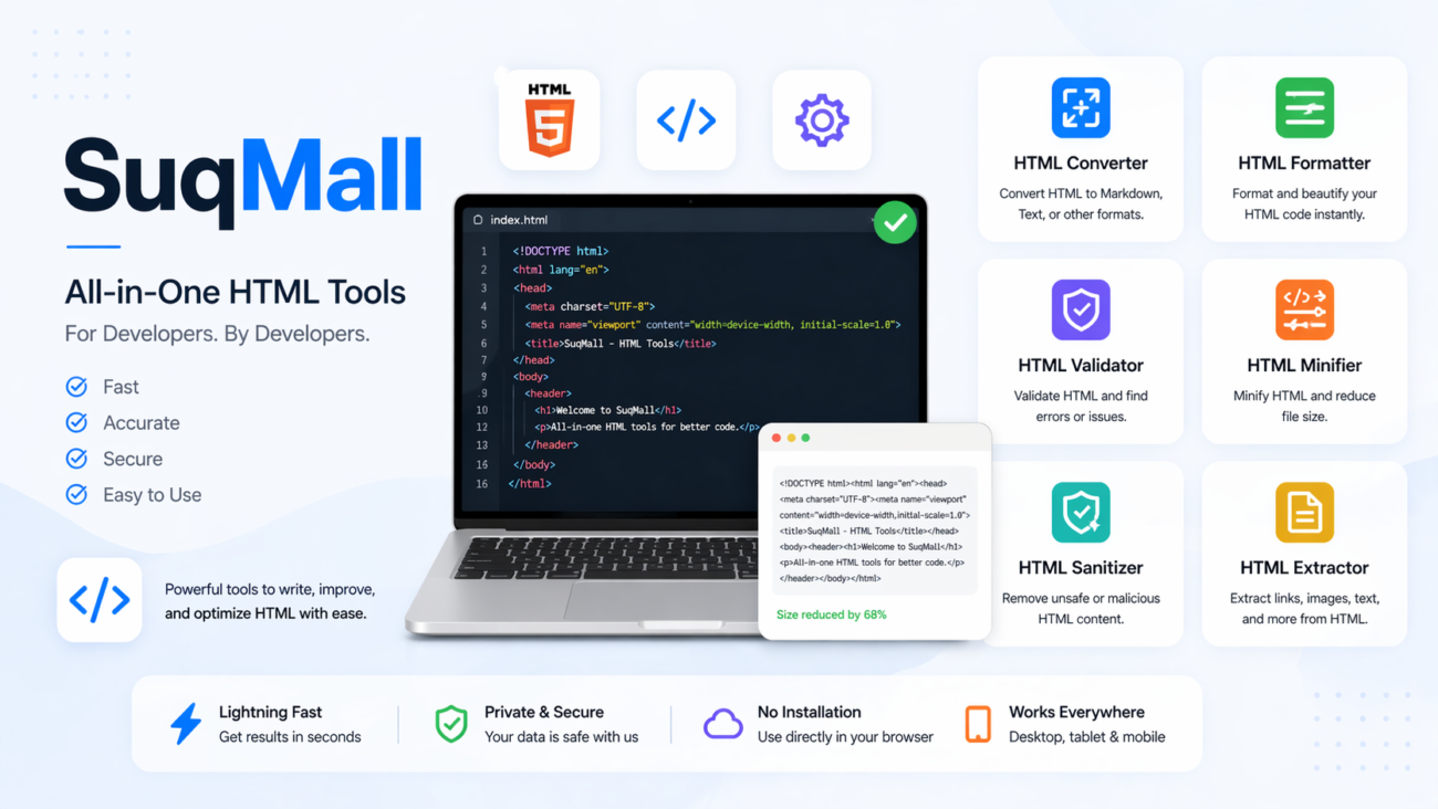 Free Unlimited Complete HTML Tool Hub Guide