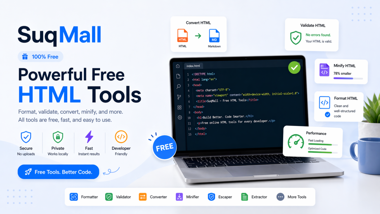 Free Unlimited Complete HTML Tool Hub Guide