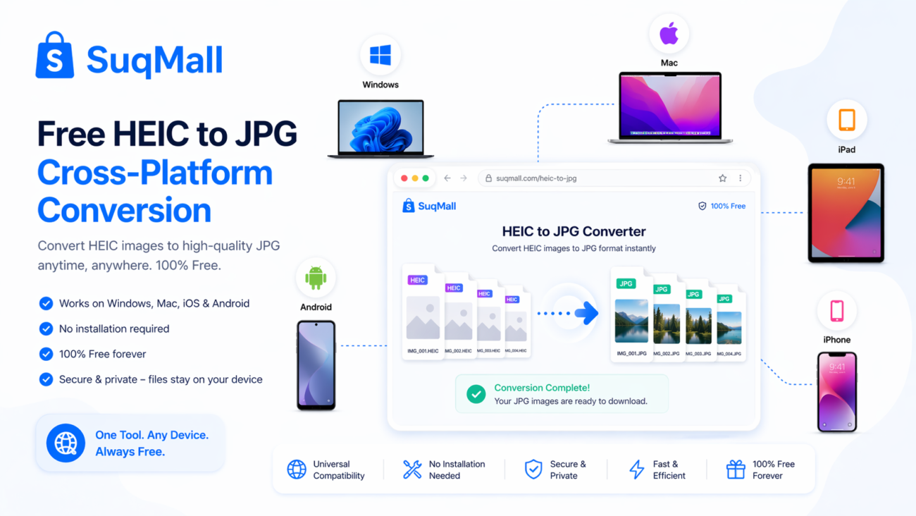 Free Online HEIC to JPG Converter Web Tool Guide