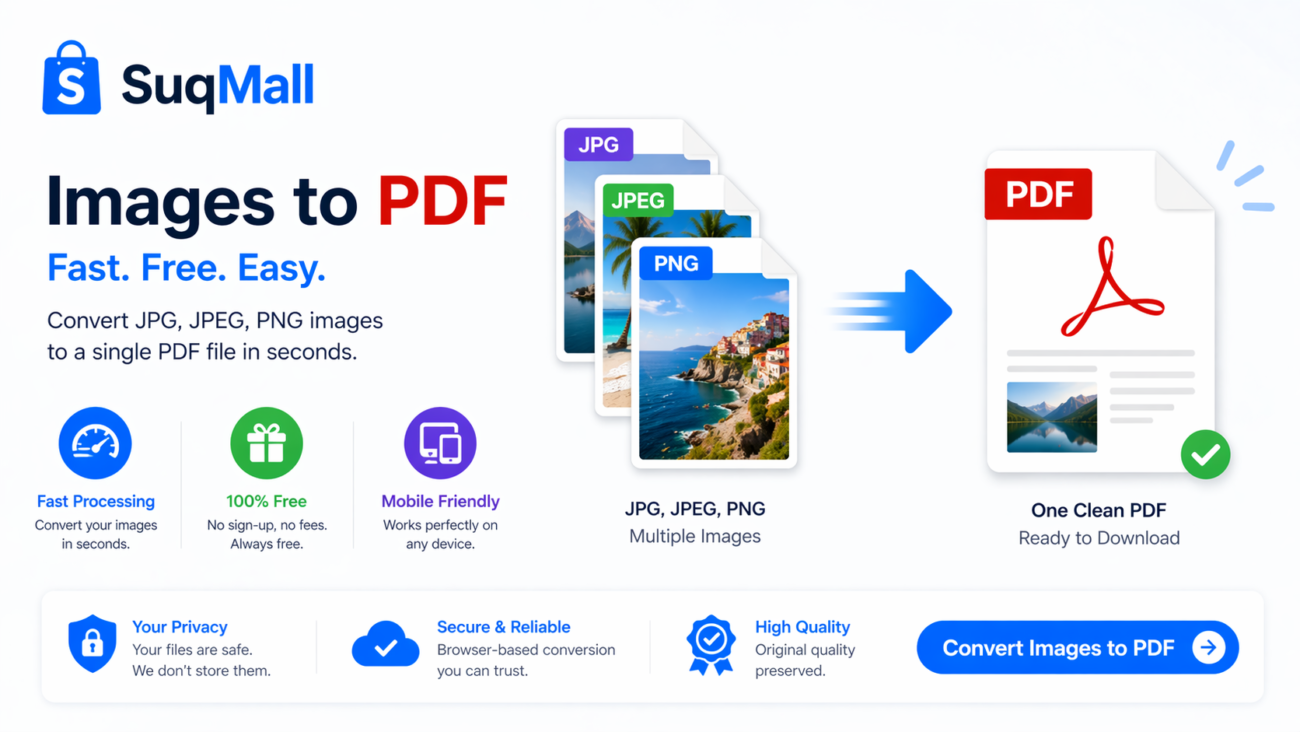 Free Online JPG To PDF Converter Web Tool Guide