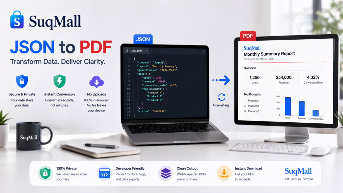 Free Online JSON To PDF Converter Web Tool Guide
