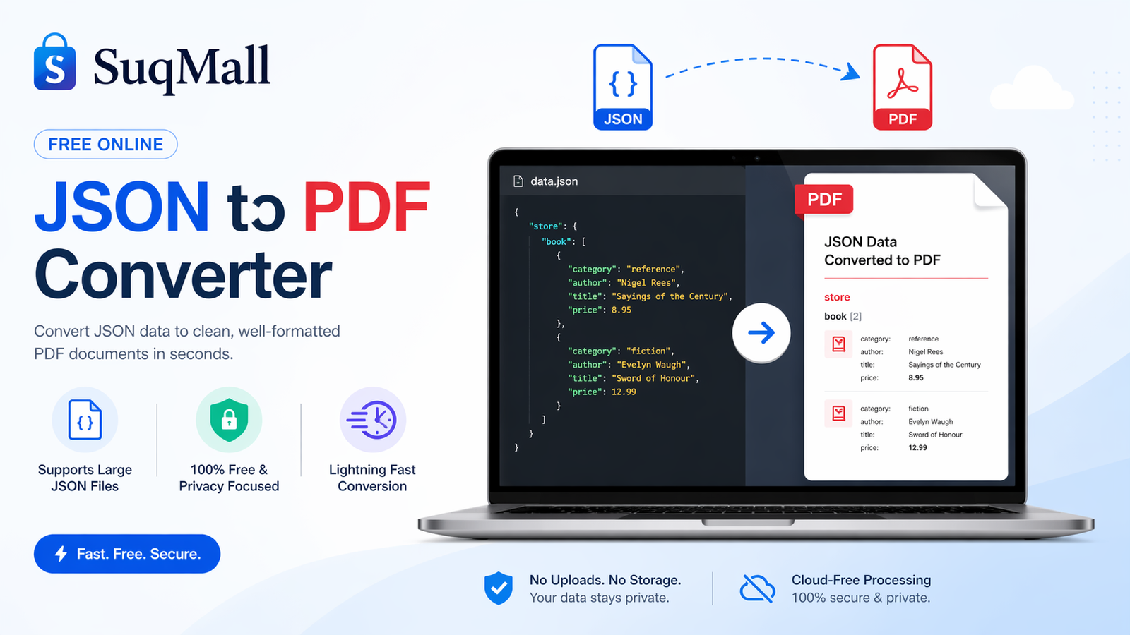 Free Online JSON To PDF Converter Web Tool Guide