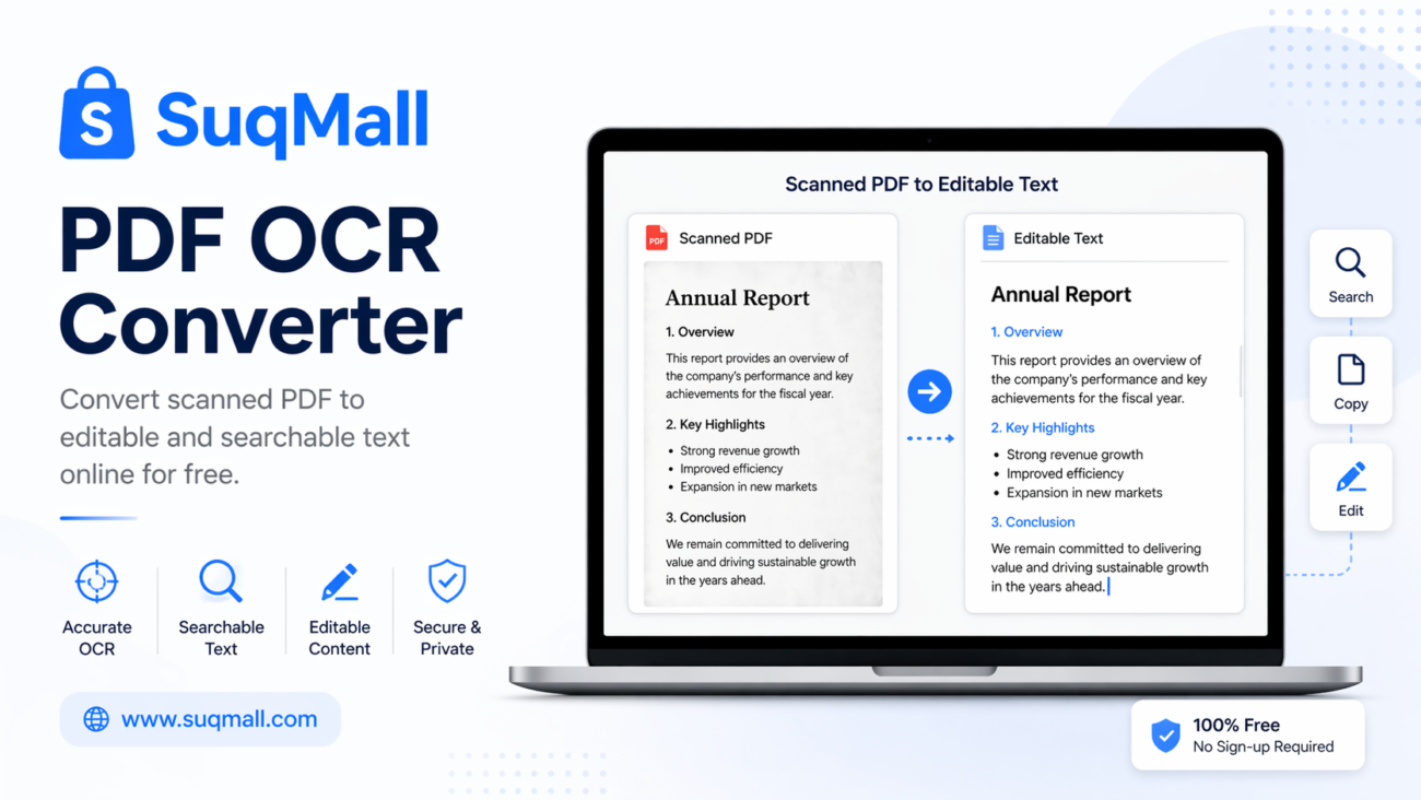 Free Online PDF OCR Converter Web Tool Guide