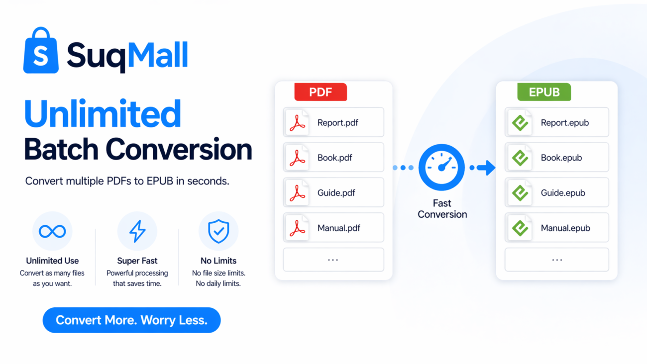 Free Online PDF To EPUB Converter Web Tool Guide