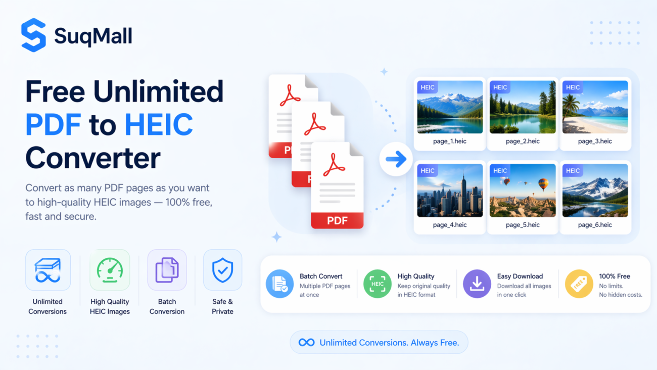 Free Online PDF To HEIC Converter Web Tool Guide
