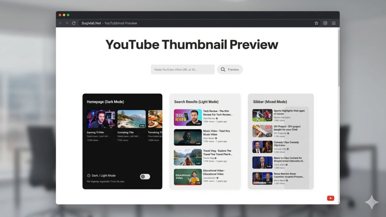 Free Online YouTube Thumbnail Preview Tool Guide