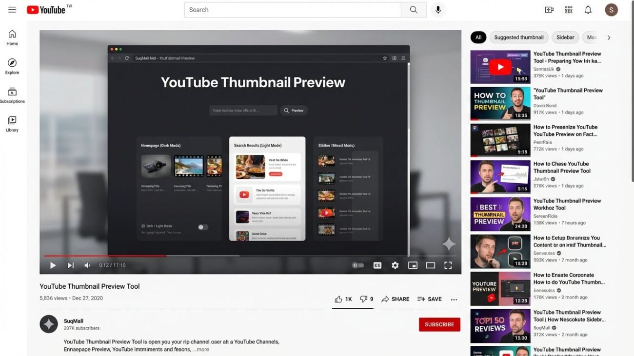 Free Online YouTube Thumbnail Preview Tool Guide