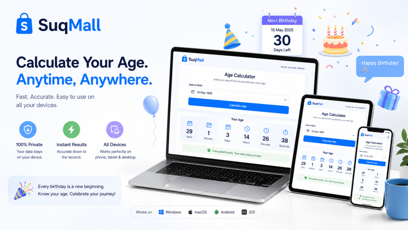 SuqMall Age Calculator Tool Guide