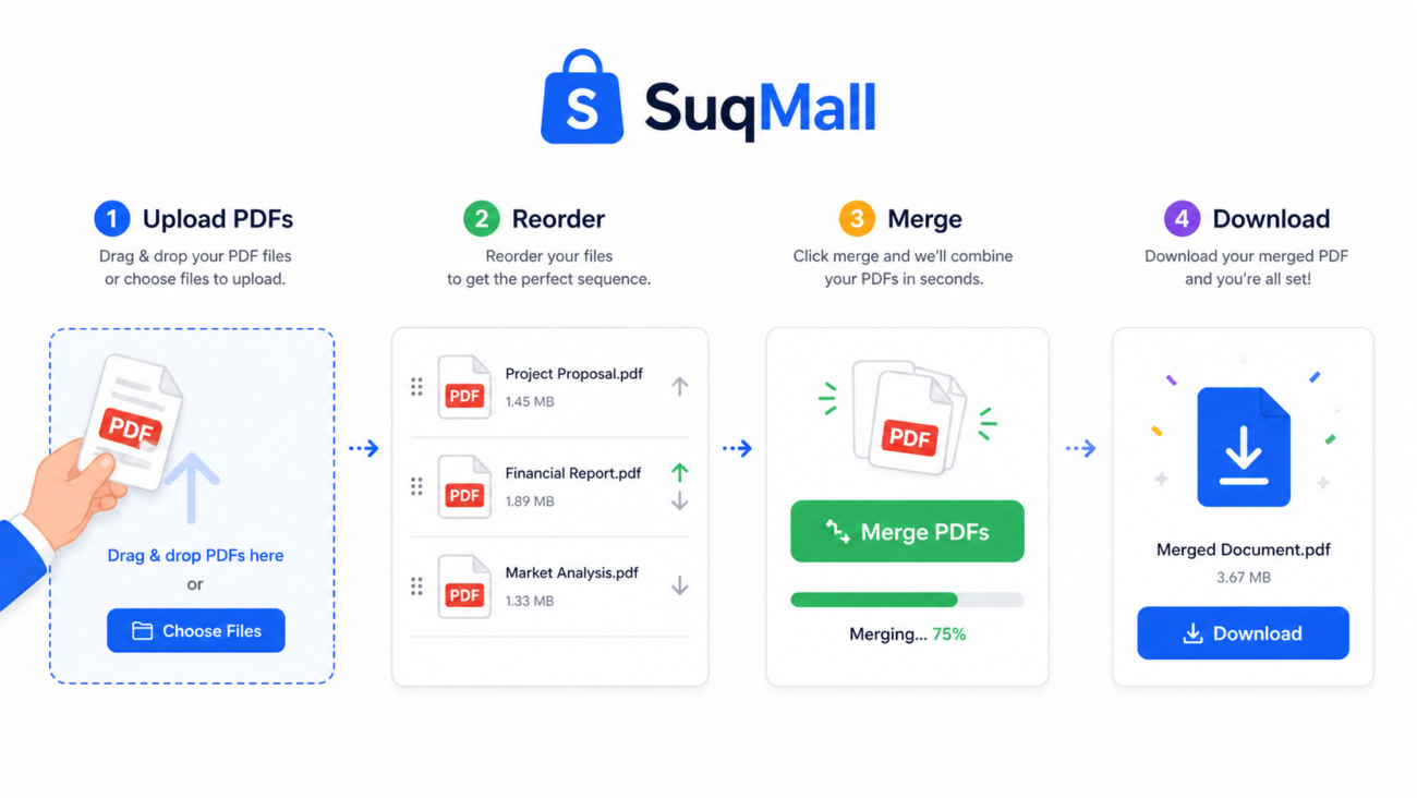 SuqMall Merge PDF Tool Guide