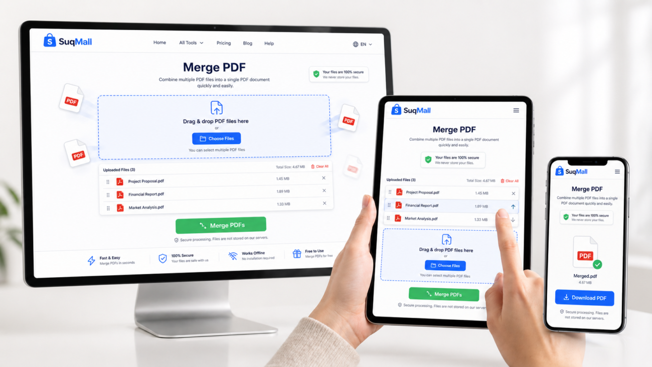 SuqMall Merge PDF Tool Guide