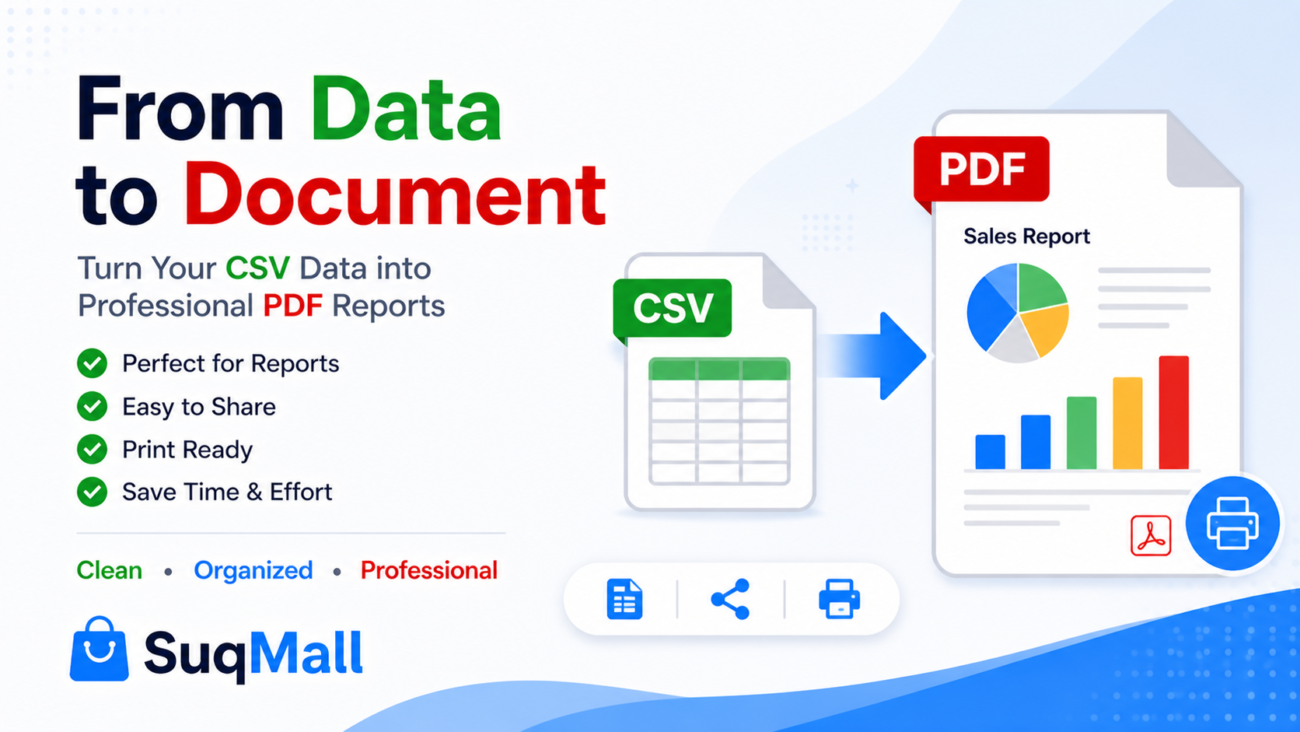 SuqMall CSV to PDF Tool Guide