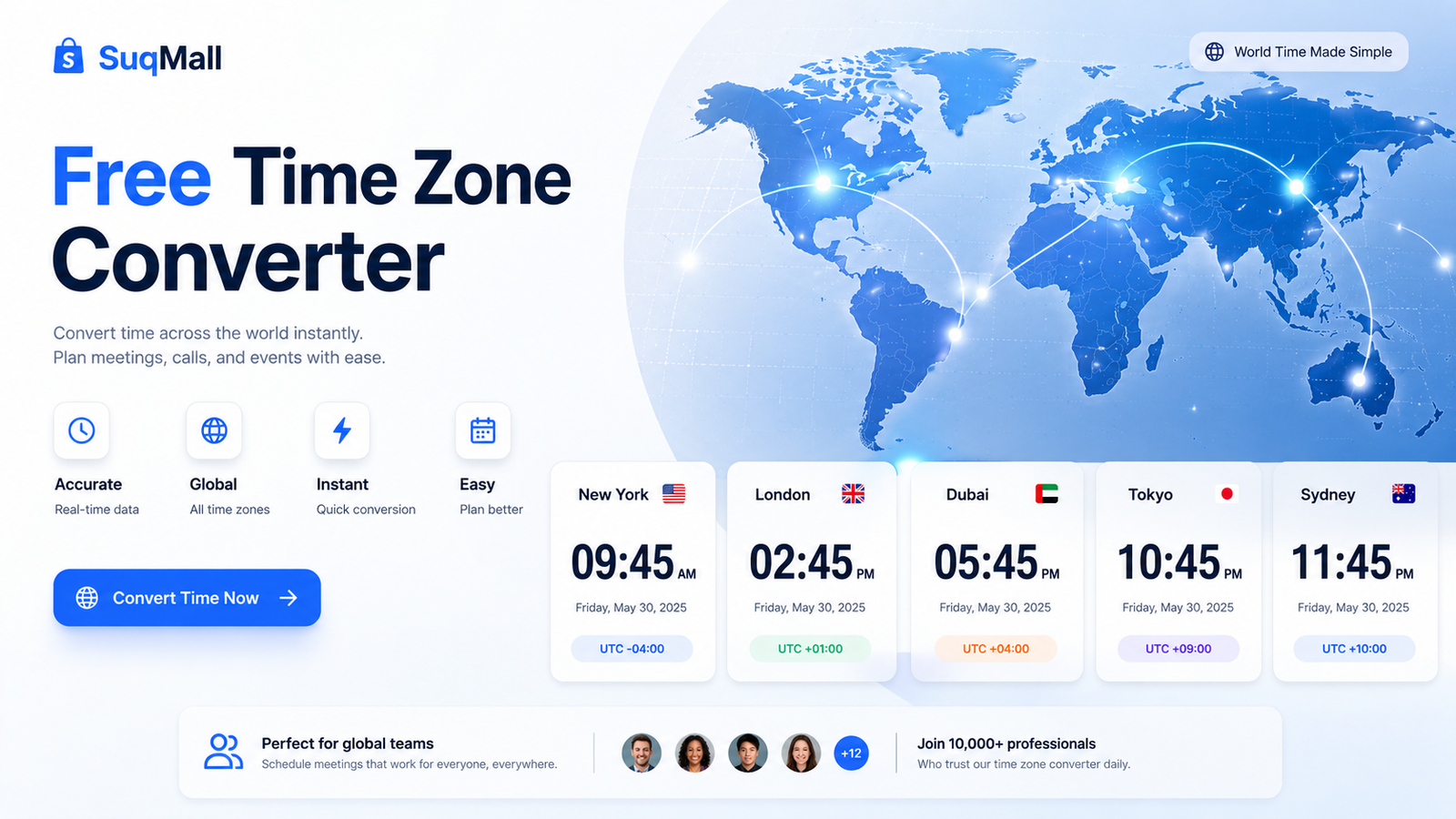 SuqMall Time Zone Converter Tool Guide