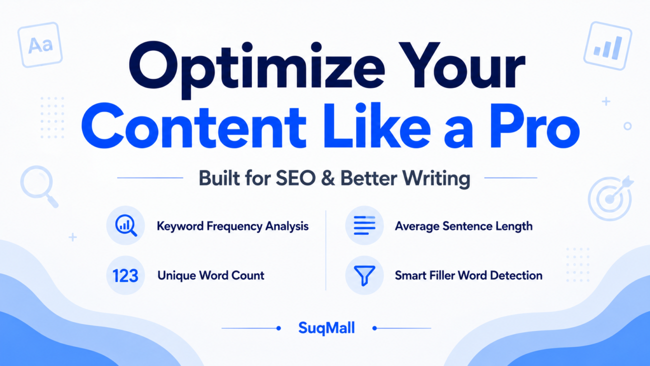 SuqMall Word Counter Tool Guide
